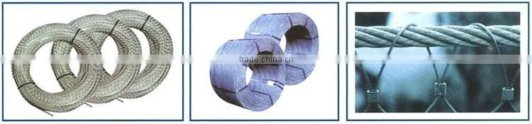 PVC coated Stainless Steel Wire Rope Steel Coils Steel Cable 19mm 7x7,6x36,7x19,1x37