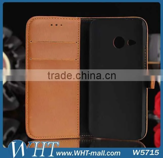 Wallet Case for HTC One M8 Mini Leather Case Cover with Ultra Thin Stand