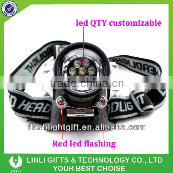 7 Led Llight Plastic Head Lamp