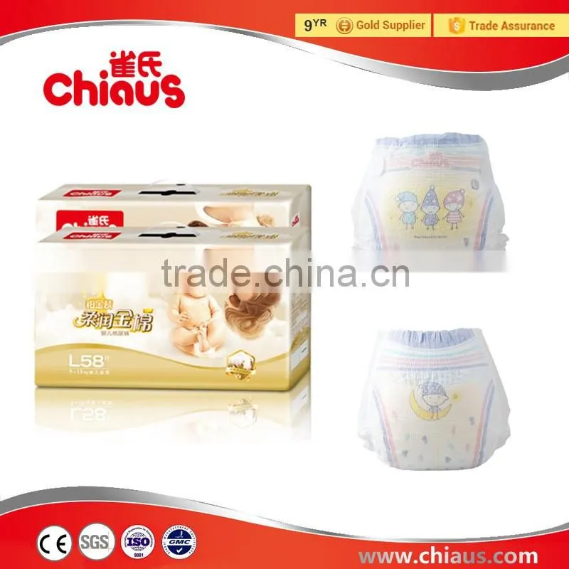 Chiaus brand best baby diapers chian suppplier