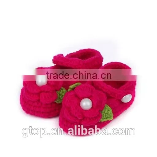 Wholesale Baby Handmade Crochet Shoes Supplier for 1-10 months old S-0033