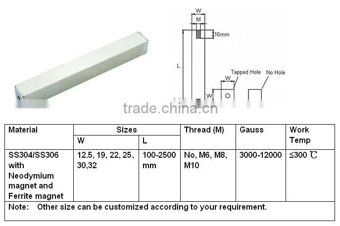 magnetic bar food bar industrial grade