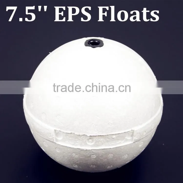 White Wholesale price 7.5'' styrofoam fishing floats