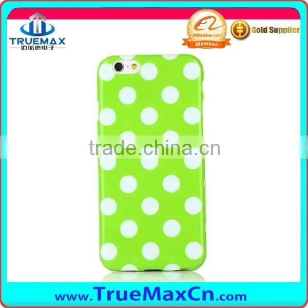 2016 New Hot Sale TPU Case for iPhone 6 Polka Dot TPU Case