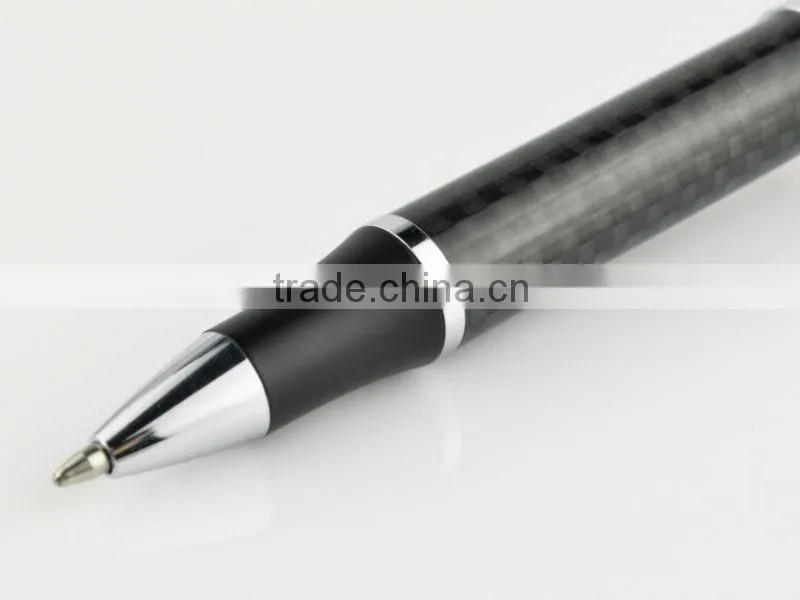 business luxury logo engraved by engraver machin carton fibre pen with plating parts for electronic promotion TC-CF005