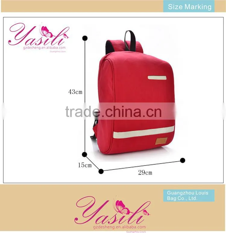 2014 multiple colorwaterproof durable rolling backpack, school backpack korean style in Guangzhou