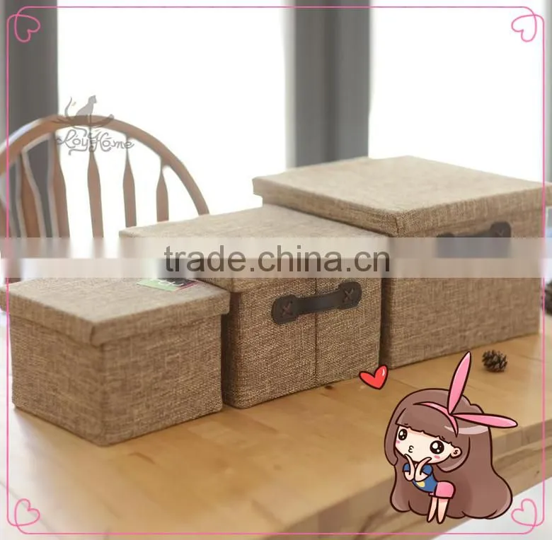 WBN-1: MuJia wholesale Cotton and linen storage box, Toys, underwear, clothes Storage,felt toy storage,travelling box