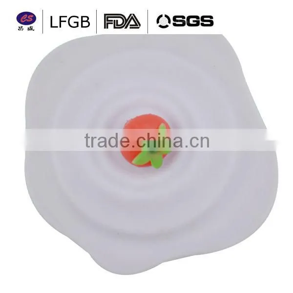 Food grade professional factory price silicone cup lids
