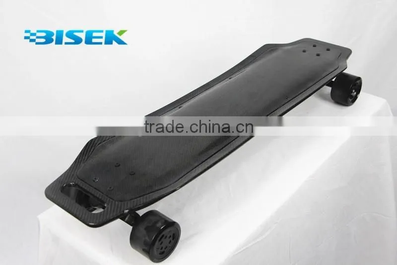 Carbon fiber e skateboard with dual 1500w in-wheel motor for adults