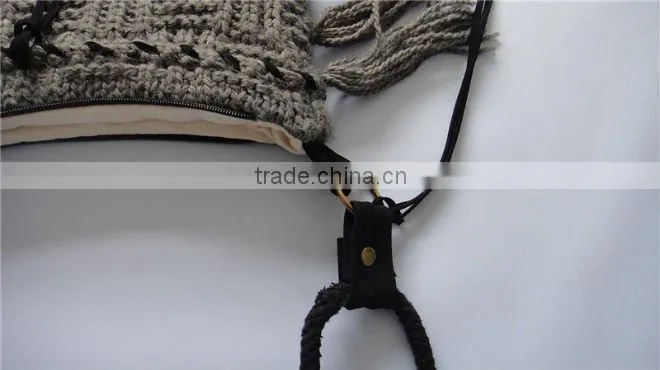 hand knitted ladie's handbag