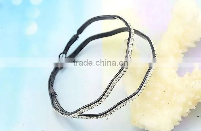 ER17108 black anodized earrings , crystal 2015 fashion big earring