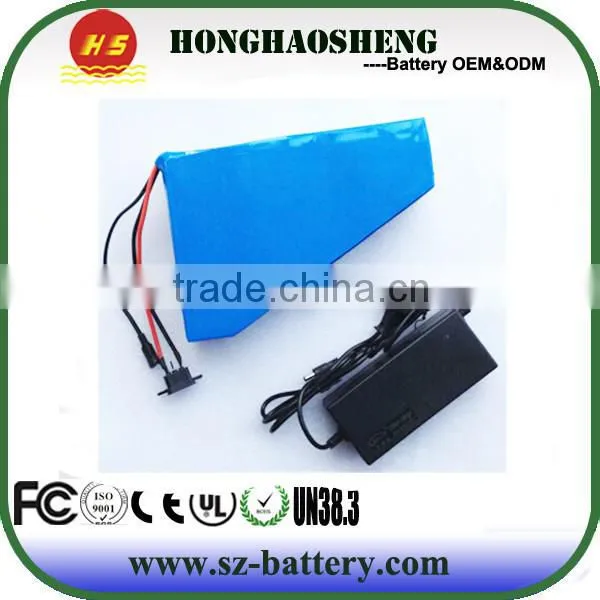 52V 20Ah lithium ion ebike battery for ebike with 500 cycles lifetime lithium ebike battery