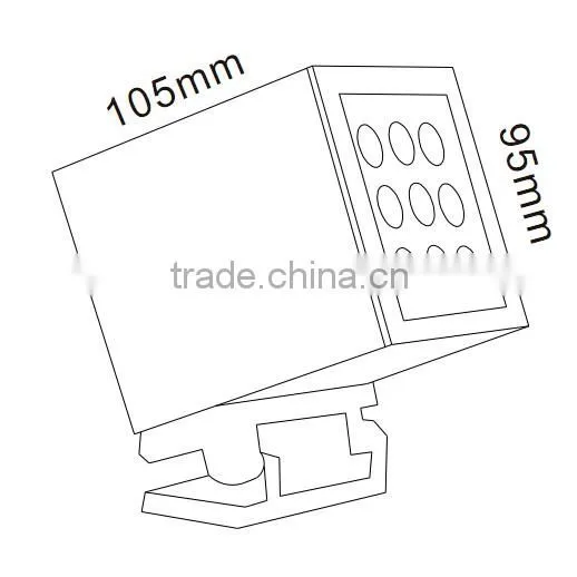 24W Rectangular LED Flood light 3 years warranty metal halide flood light solar flood light