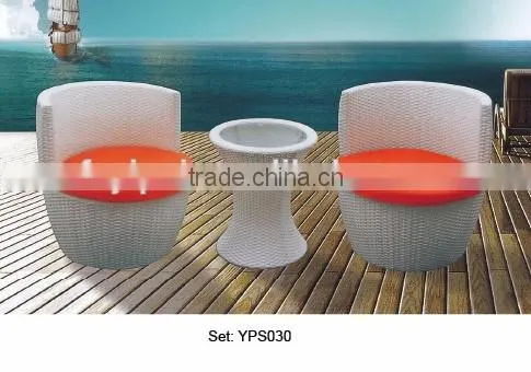commercial outdoor furniture elegant handmade rattan wicker coffee shop bar set yps031