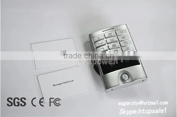 Waterproof IP66 RFID Cards Door Access Control Security Keypad