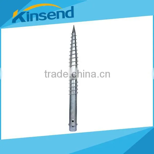 Professional designed hot-dip galvanized ground screw anchor