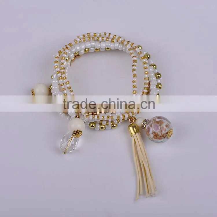 Factory Discount Prices Handmade beads braided brazil bracelet