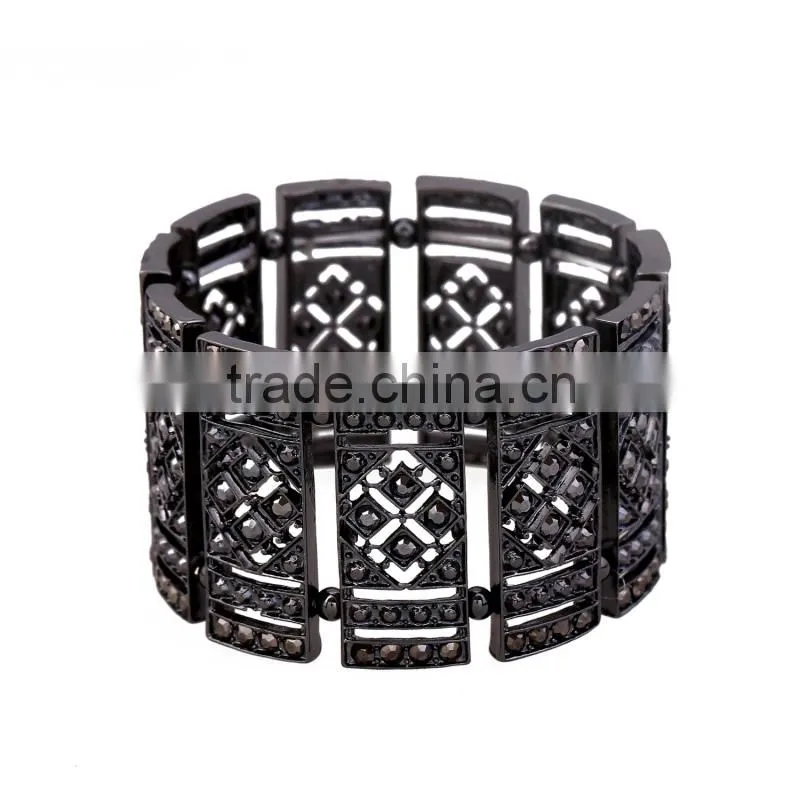 2016 New Arrival Punk Black & White Iron Bangle for Women