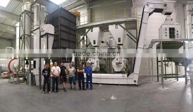 High fuel value 1.5-1.8t/h woodiness pellet production line