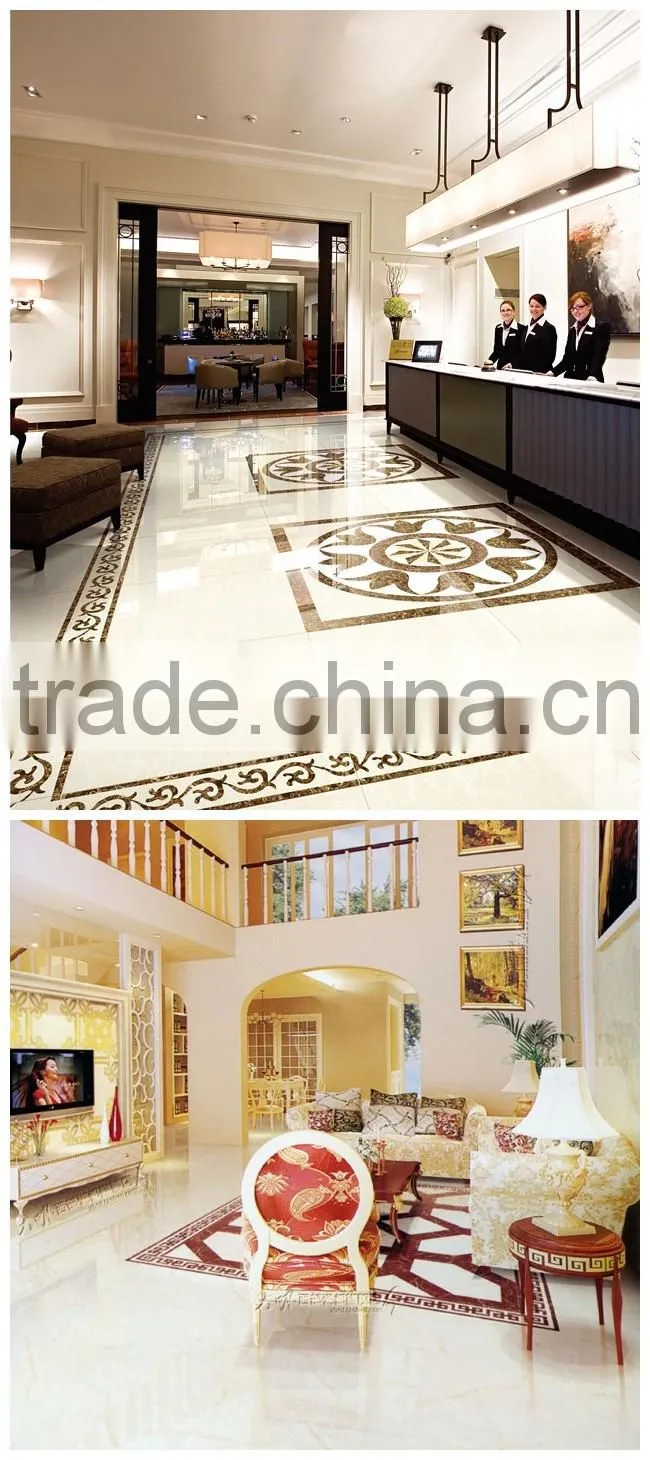 Foshan factory cream ivory polished porcelain tiles vitrified tiles