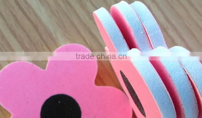 Lovely Sun Flower Shape Double Sided Use Nail Files Cosmetic Manicure