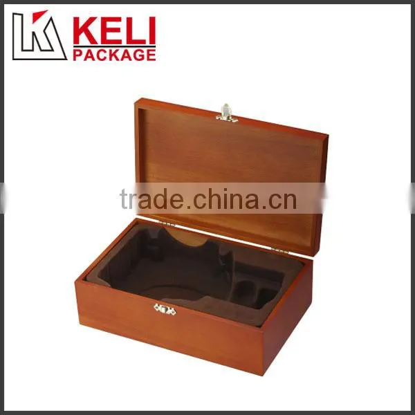 Luxury Light Brown Wooden Wine Gift Box