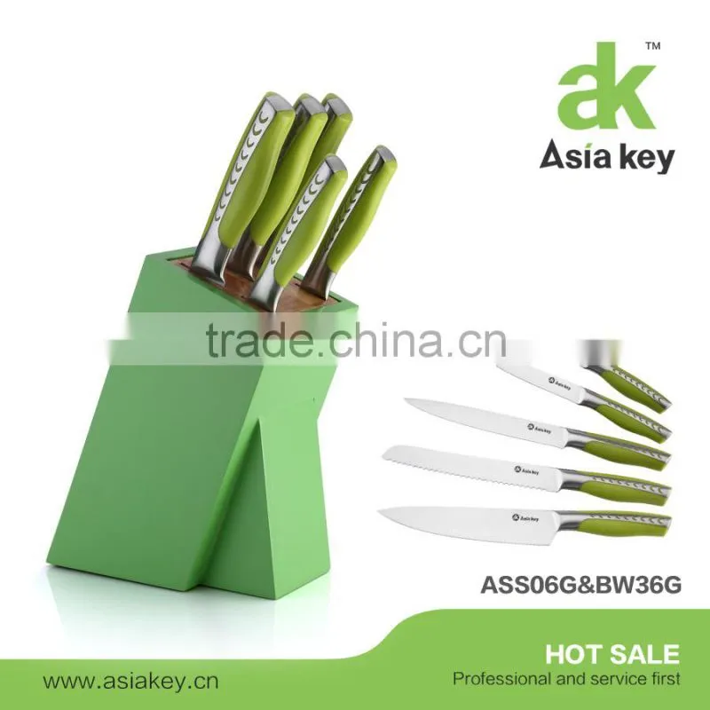 Royalty knife set kitchen knife set black handle stainless steel