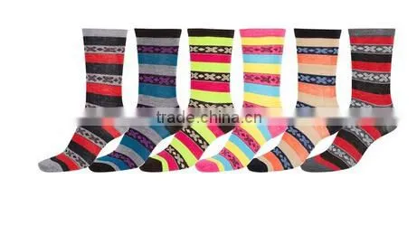 Custom Solid Striped Child Knitted Cotton Socks