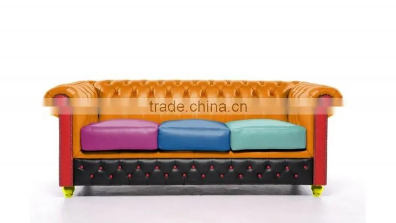 Chesterfield Showroom New Model Leather Sofa