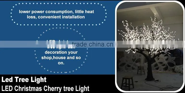 Best Selling Waterproof Colorful Landscape Cherry Flower Led Tree Lights