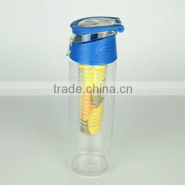 Portable Promotional plastic infuser water bottle