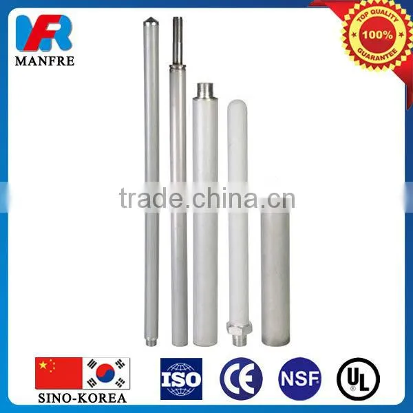 Sintered titanium powder liquid filter element