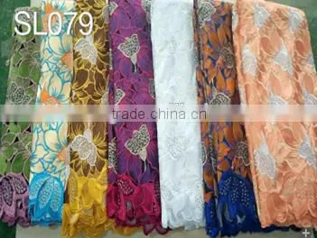 Wholesale african swiss voile lace nigerian cotton lace fabric for women