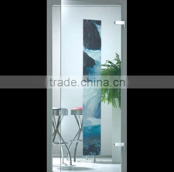 Glass entry swing door fitting set