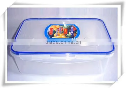 super big transparent 4500ml plastic microwave food container with lid fd011