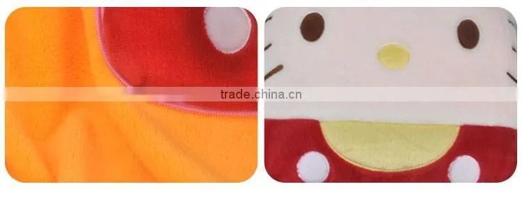 Wholesale Carton Animal Pattern Baby Pillow Blanket