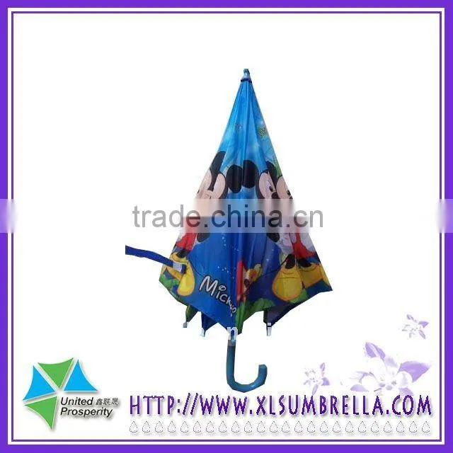 18''Plastic Handle Promotion Rain Auto kid umbrella