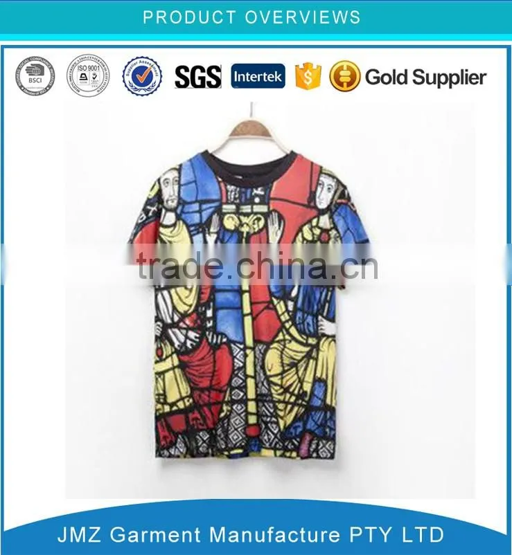 High Quality Men Clothes Custom Fashion Print T-shirt