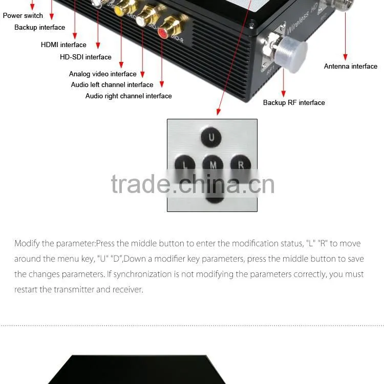 long range backpack cofdm digital wireless video transmitter