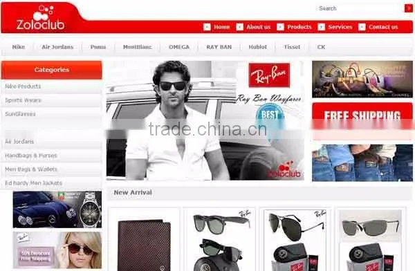 Online Shopping website for garments