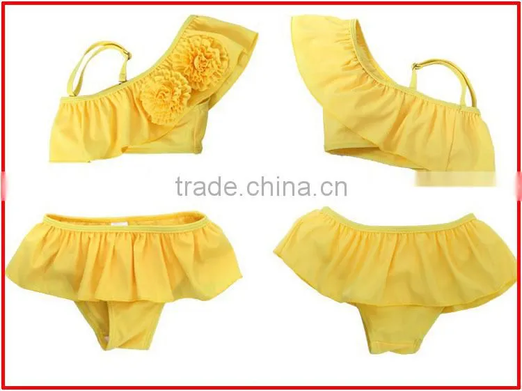 2014 heart printed swimsuits for girls,one piece girl sexy swimwear,sute young girl bikini kids swimwear
