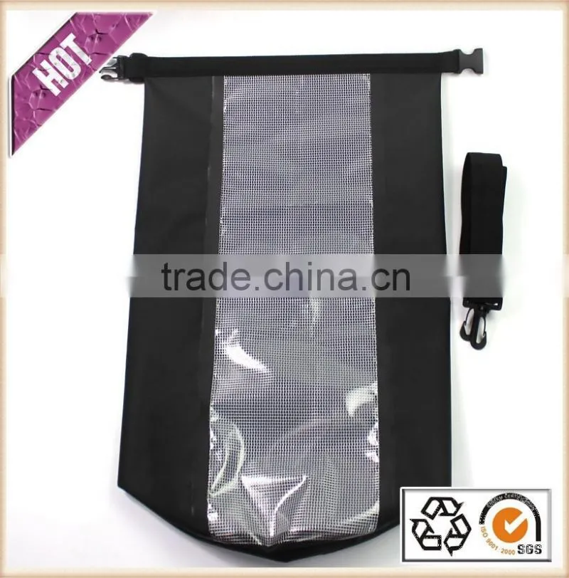 2016 Hot Sale Dry Bag Transparent Ripstop Strip Window Waterproof Dry Bag For Drifting