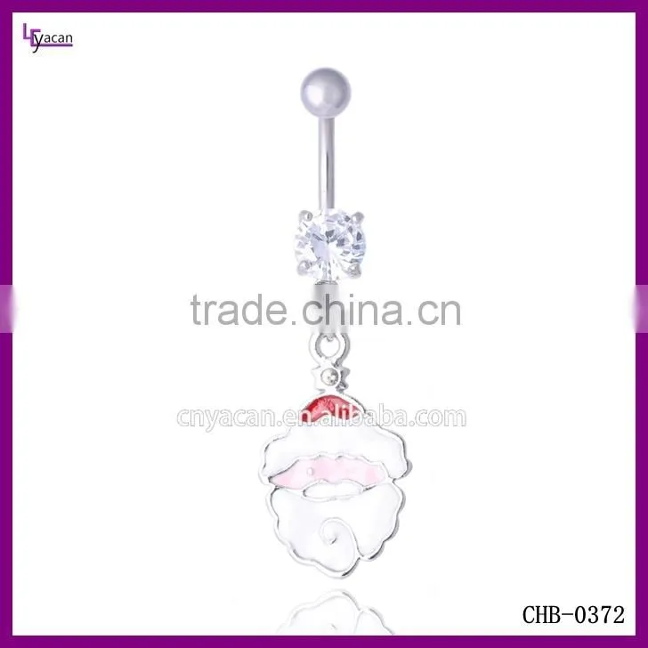Christmas Santa Claus Belly Ring