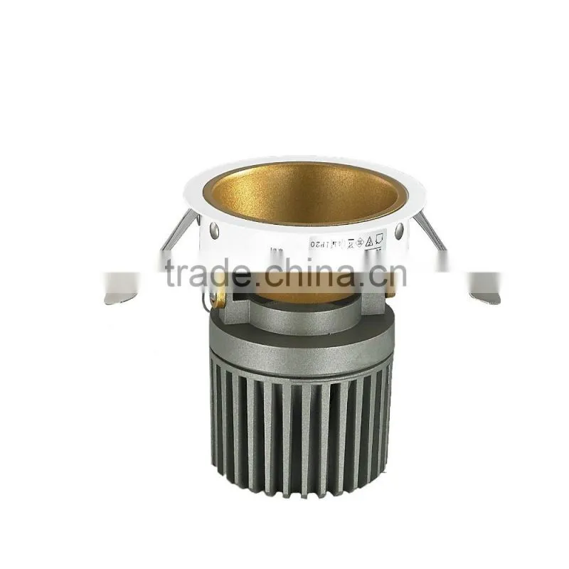COB Chips aluminum CE RoHS Proved 9w 10w cob led downlight