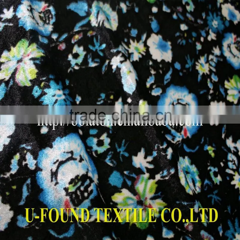 China KS Velvet Fabric Good Price And Different Quality Clas Dyed Or Printed Velvet Fabric
