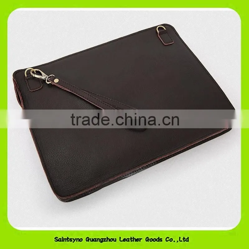 15061 Zipper around clutch leather tablet holder for 10' inch ipad