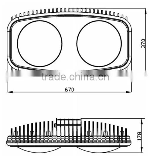 2015 Hot Sale 5 Year Warranty Dimmable and Photocell Fuction Osram High Power Led Street Light Retrofit Kit (TUV UL CE RoHS SAA)