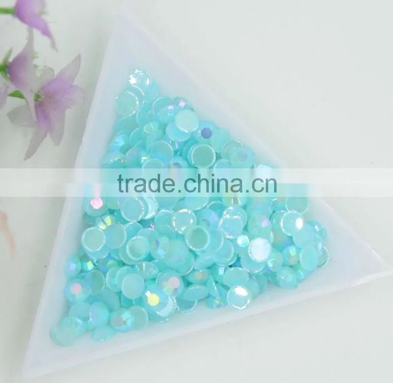 Flatback acrylic rhinestone jelly ab color rhinestone 3mm for phone hair clothes shoes decoration