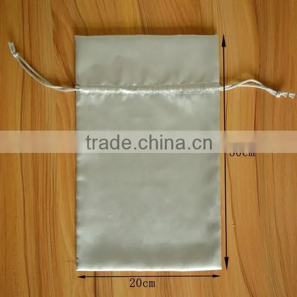 fancy custom satin drawstring cloth pouch bag