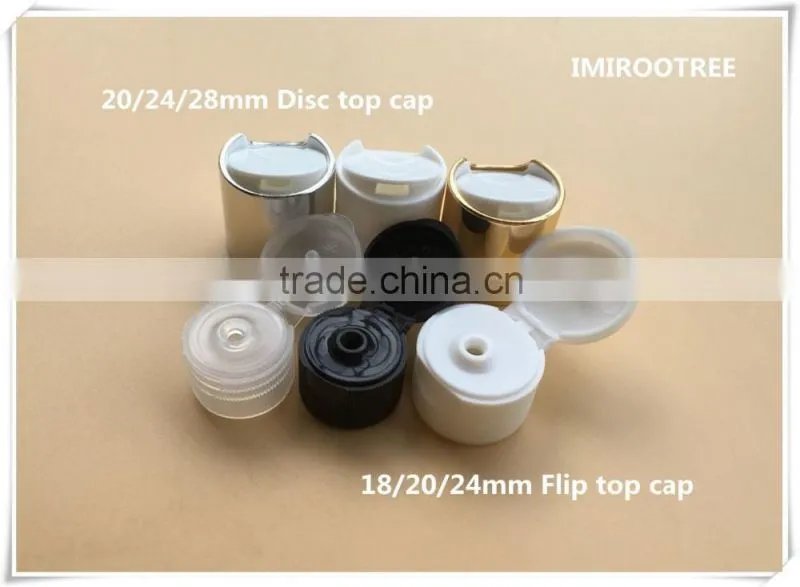 24 28mm Cosmetic Lotion Liquid Bottle Container Closure Press Disc Top Cap